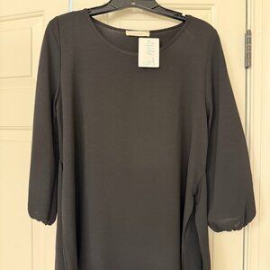 Entro Black Long Sleeve Top – Size Medium (NWT)